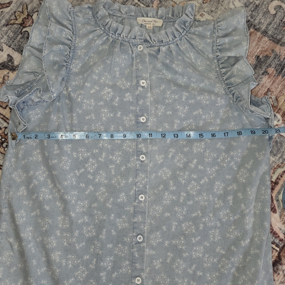 Doe & Rae Button Up Chambray Dress - Picture 2 of 5